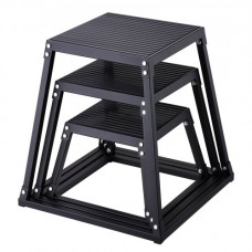 VEVOR 3PCs Caja Pliométrica Salto de Plataforma Pliométrica 305/458/609 mm Negro