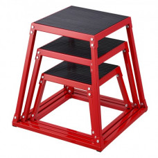 VEVOR 3PCs Caja Pliométrica Salto de Plataforma Pliométrica 305/458/609 mm