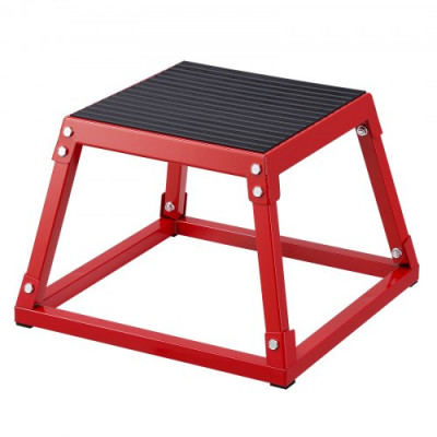 VEVOR Caja Pliométrica 445x445x305mm Plataforma Pliométrica Antideslizante Carga 227kg Caja de Salto Entrenamiento de Fuerza Fitness para Entrenamiento Pliométrico Flexiones Sentadillas Gimnasio Hogar