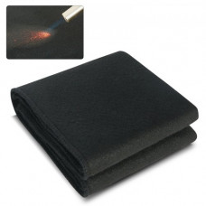 VEVOR Manta de soldadura retardante de llama, manta ignífuga de 310 x 700 mm, fibra de carbono, resistente al calor, 982 ℃, estera de soldadura aislante cortable para protección contra chispas