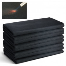 VEVOR 4 Piezas Manta de Soldadura de Fieltro de Carbono, Juego de Manta Resistente al Calor de 982 ℃, Cubierta de Soldadura de 950 x 910 x 3 mm con Arandelas metálicas de Aislamiento ignífugo