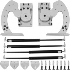 VEVOR Bisagras de Puerta para Coche 2 uds. Puntales 150PSI x 4 Pin de Bisagra de Puerta de Coche Acero Color Plata Kit de Reparación de Pasador de Coche