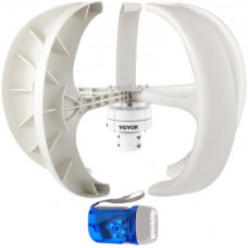 Turbina de Viento Generador Eolico Aerogenerador Eolico Vertical 600W 12V Generador de Turbina Eólica Linterna Generador de Viento Vertical