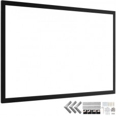 VEVOR Pantalla de Proyector Diagonal 100 Pulgadas de 16: 9, Pantalla de Cine 4K, Proyector Marco de Aluminio, Pantalla de Proyector 221 x 124 cm para Películas Portátil Montaje en Pared al Aire Libre