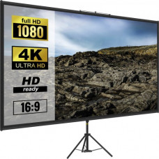Pantalla para Proyector 100" Pantalla de Proyector 16:9 4K HD Pantalla de Proyector con Trípode Altura Ajustable 200-250 cm Pantalla Proyector Portátil 227x127 cm para Cine en Casa Presentación