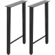 Buy Table Legs 28" x 20", Set of Table Legs 28" x 20", Furniture Legs, Table Legs, Metal Table Legs, Table Legs, Trapezoidal Shape