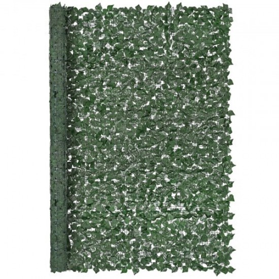 VEVOR Valla de Privacidad de Hiedra 244x183 cm Pantalla de Pared Verde Artificial con Junta Reforzada Setos Sintéticos Decoración de Hojas para Jardín al Aire Libre, Patio, Balcón, Decoración de Patio