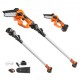 Buy in 1 Telescopic Pole Pruner with 20V 2Ah Battery 13cm Cutting Thickness Electric Pruner with Battery and Blade Case Telescopic Saw for Cutting Tree Branches