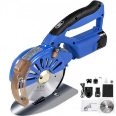 VEVOR Cúter Rotatorio de Costura de 125 mm, Cúter Rotativo para Tela 110 V-240 V, Cúter Rotatorio Tela con 5 Niveles Ajustables, Cortador de Tela 3,6 W-200 W, Cúter Circular para Telas y Papel 2,75 kg