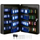 Buy Electronic Wall Key Cabinet 2.30 kg Locking Hooks for 240 Keys Steel Cabinet with Key Tags Included 30 x 24 x 9 cm Key Cabinet Key Lock Q235