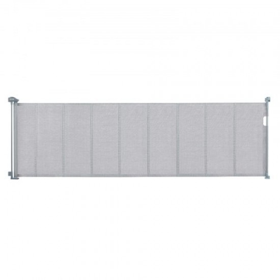 Comprar Barrera de Seguridad Extensible hasta 295 cm Puerta Mágica para Perros Alto de 87 cm Puerta Retráctil para Bebés Abrir con Una Mano Vallas de Malla para Niños Perros Pasillo Escaleras, Gris