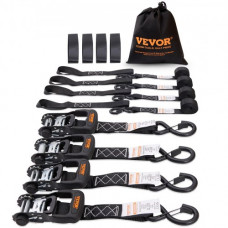 VEVOR Paquete de 4 correas de amarre con trinquete 5208 lbs 1.6