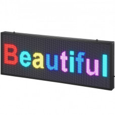 VEVOR Panel de visualización desplazable con señal luminosa LED 99x35 cm