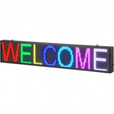 VEVOR Panel de visualización desplazable con señal luminosa LED 99x19 cm