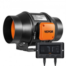 Ventilador Extractor de conducto de 6"Extractor en línea con Ventilador en Silencio 38W Motor de Cobre Ventilador de Extracción de velocidad