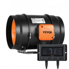 Ventilador Extractor de conducto de 8"Extractor en línea con ventilador en Silencio 68W Motor de Cobre Ventilador de extracción de velocidad