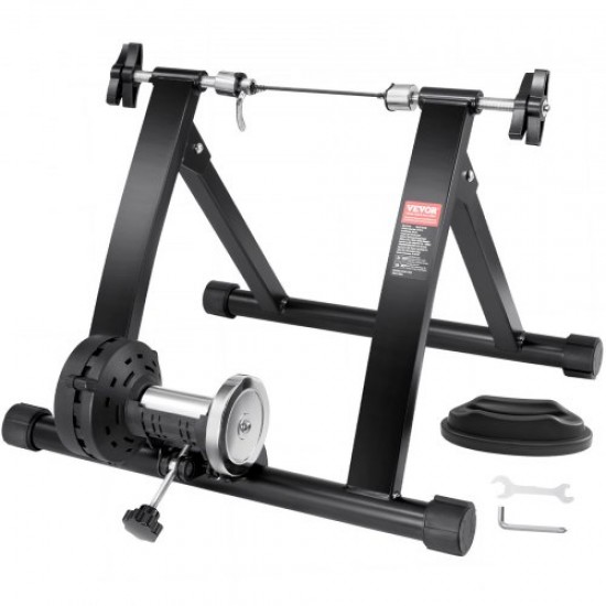 VEVOR Soporte de Entrenamiento para Bicicleta Entrenador de Bicicleta Magnético Estacionario para Ruedas de 66-74 cm Motor de Volante con Reducción de Ruido Palanca de Liberación Rápida Ejercicio