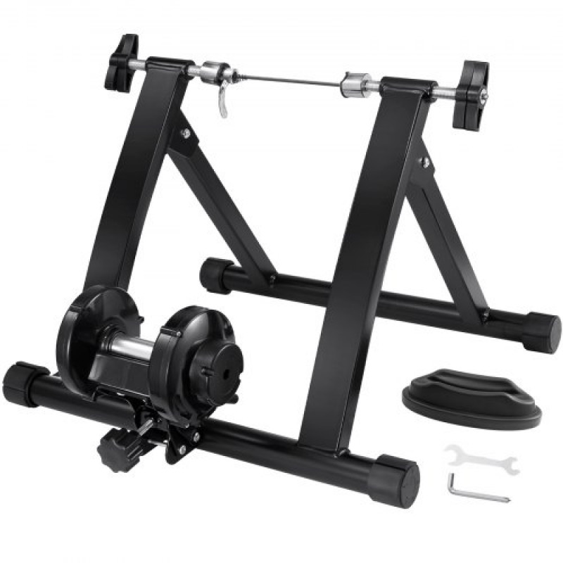 VEVOR Soporte de Entrenamiento para Bicicleta Entrenador de Bicicleta Magnético Estacionario para Ruedas de 66-74 cm Motor de Bajo Ruido Portátil para Ejercicio Interior Palanca de Liberación Rápida