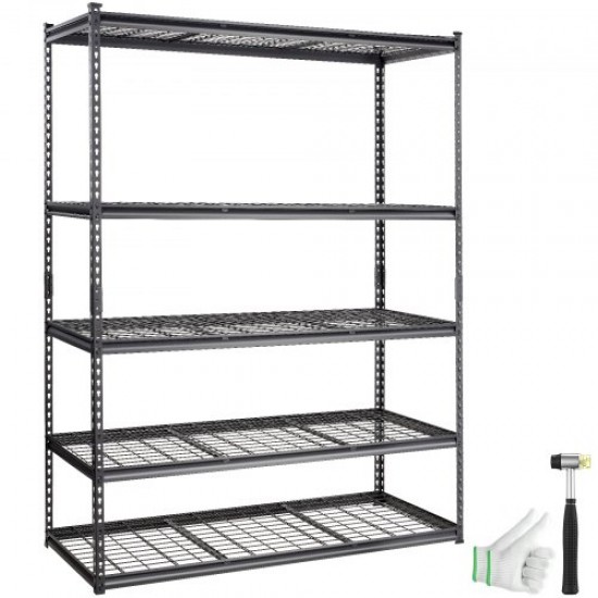 Comprar Estante de almacenamiento, 5 niveles ajustables, capacidad de 2000 libras, estantes de garaje resistentes, 60 x 24 x 78 pulgadas para cocina, despensa, sótano, baño, armario de lino