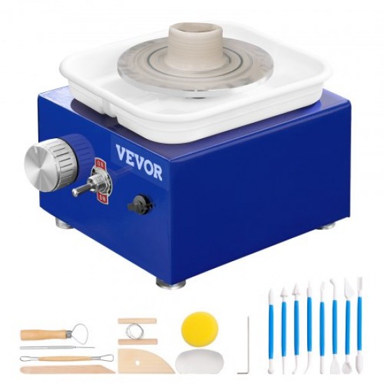 Buy Pottery Wheel Machine Electric Ceramic Wheel 2 Turntables Pottery Wheel 30W Ceramic Clay Machine