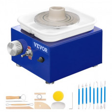 Máquina de Rueda de Cerámica Torno Ceramica Eléctrica 2 Platos Giratorios Torno de Alfarero 30 W Máquina de Arcilla de Cerámica