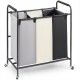 Koop Secties Wasmand Heavy Duty Wasmand Organizer Heavy Duty Wassorteerder Kar met Wielen met Slot voor Vuile Kleren in Wasruimte