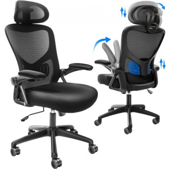 Buy Ergonomic reclining office chair with lumbar and head support