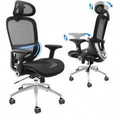 VEVOR Silla de oficina ergonómica con soporte lumbar reclinable de malla