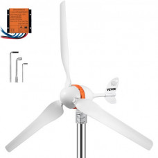 Turbina de Viento Generador de Viento Generador de Turbina Eólica 12V 400W Aerogenerador Horizontal 3 Cuchillas 13m/s Kit de Turbina Eólica