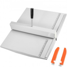 VEVOR Máquina Plegadora de Papel con Puntaje Manual de 59,7 cm x 49,5 cm, Plegadora de Papel Manual de 460 mm, Creasing Machine Tool con Reglas de Posicionamiento para Archivos, Mapas, Fotos, Papel A4