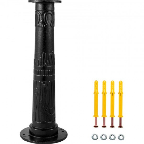 Buy Cast Iron Hand Pump Stand 23.7 x 23.7 x 66 cm Hand Water Pump Stand 15.5 kg Stable Structure Hand Pump Stand for Garden with Spray Paint, Black