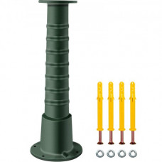 VEVOR Soporte de Bomba Manual de Hierro Fundido 22,86 x 22,86 x 66 cm Soporte para Bomba de Agua de Mano 13,5 kg Estructura Estable Soporte de Bomba de Mano para Jardín con Pintura en Aerosol, Verde