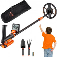 VEVOR Detector de Metales para Niños 15,2 cm Ajustable Detector de Metales Profesional Resistente al Agua Bobina de Búsqueda IP68 Pantalla LCD Chip DSP Avanzado Ligero para Búsqueda de Monedas de Oro