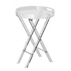 Mesa auxiliar de acrílico para sofá VEVOR, mesa de centro decorativa plegable