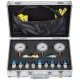 Buy Hydraulic Gauge Test Kit for Excavation Machinery 8,700 PSI, Pressure Gauge Set with Aluminum Case, Pressure Tester with 1.6m Quality Test Hose