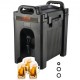 Buy 9.5L Insulated Beverage Dispenser Non-Electric Hot and Cold Water Dispenser 10H Storage Insulated Container with Tap Portable LDPE Food Container for Camping Catering