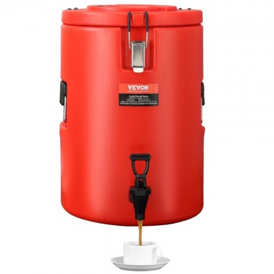 Comprar Dispensador de bebidas isolado Dispensador de água quente e fria não elétrico 17,2L de aço inoxidável para armazenamento de alimentos Recipiente isolado 10H com torneira portátil para camping