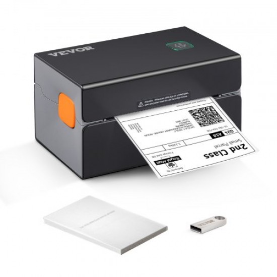 Koop Hoge snelheid verzendlabels afdrukken USB / BT thermische labelprinter 4x6 300DPI ondersteunde desktoplabelmaker