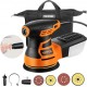 Buy 350W 1.52A Random Orbital Sander Eccentric Sander with Dust Box Electric Sander 12.7cm Diameter 6 Adjustable Speed Orbital Sander for Wood Metal Plastic 230V