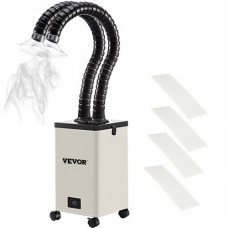 Extractor de Humos de Soldadura 150W Absorbedor de Humo Soldadura 3 Etapas 4500 Rpm Filtro de Humos para Estación de Soldadura 11 x 11 x 16,9