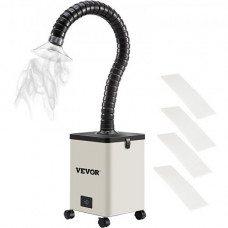 Extractor de Humos de Soldadura 80W Absorbedor de Humo Soldadura 3 Etapas 5800 Rpm Filtro de Humos para Estación de Soldadura 11 x 11 x 19,7