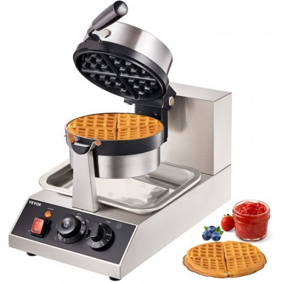 Buy Electric Waffle Maker 1300W Non-Stick Waffle Maker Machine 190.5x190.5mm Croque-monsieur Maker 50-300°C Double-Sided Heating for Party