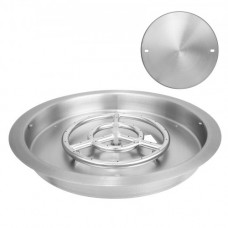 VEVOR Quemador redondo de acero inoxidable para hoguera de 19 pulgadas, 92.000 BTU
