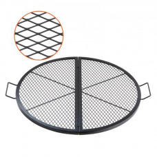 VEVOR Parrilla de Barbacoa Redonda de Acero, Diámetro de 91 cm, Plegable y Portátil, Marca X, Capacidad de Carga de 20 kg, Utensilios para Chimenea, Brasero, Barbacoa, Pícnic, Camping, Jardín, Negro
