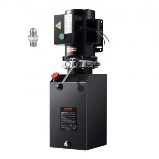 Buy AC 220V 14L Hydraulic Pump Single Acting Hydraulic Unit Oil Flow 6.4L/min Max Discharge Pressure 22MPa for Dump Truck, Lift Platform, Trailer, Lifting and Unloading