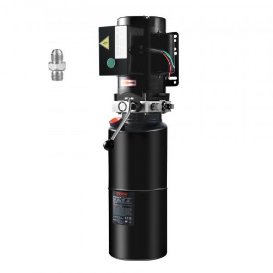 Buy AC 220V 9.5L Hydraulic Pump Single Acting Hydraulic Unit Oil Flow 6.4L/min Max Discharge Pressure 22MPa for Dump Truck, Tail Lift, Trailer, Lifting and Unloading