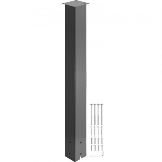 Comprar Buzón Post Stand Mail Box Post 43" Acero con recubrimiento en polvo negro para exteriores