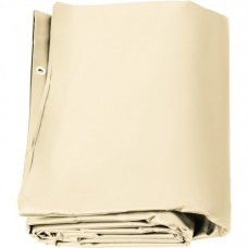 Cubierta de Seguridad para Piscina, Tamaño de 4 x 8 m Cobertor de Piscina Rectangular Tamaño de Piscina de 3,7 x 7,7 m Lona de Piscina de PVC Color Beige, Fácil de Instalar y Prevenir Escombros