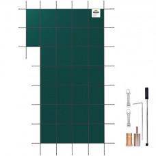 Cubierta de Piscina Enterrada 18x34 pies Cubierta de Seguridad Rectangular