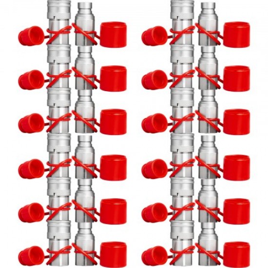 Comprar Acoplador hidráulico Acoplamiento rápido hidráulico Cuerpo de 1/2" Acoplamiento hidráulico 1/2" NPT Acoplamiento hidráulico Acoplamiento rápido 12 pares Acoplamiento rápido hidráulico 27,6 MPa